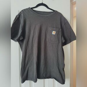 Men’s 100% cotton thick Carhartt Black Original Fit Shirt size large